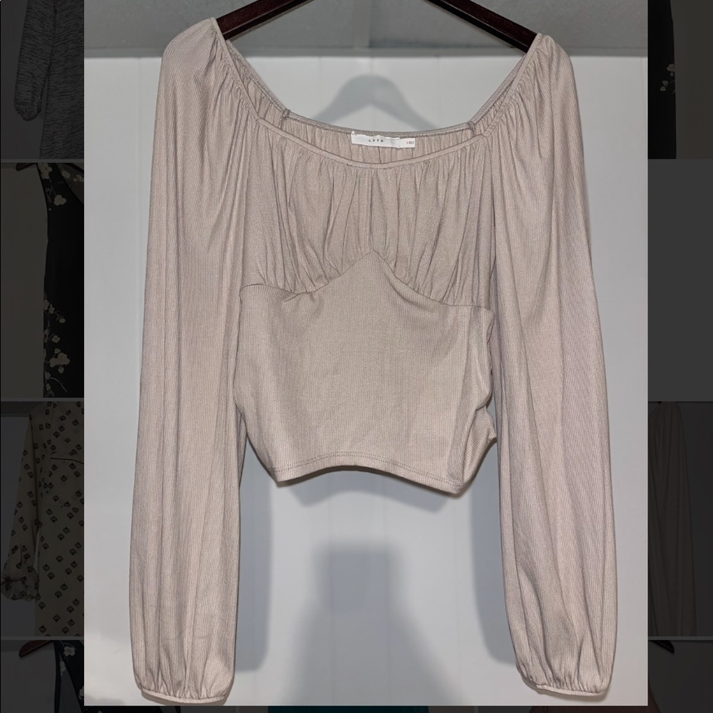 LUSH cropped long sleeve